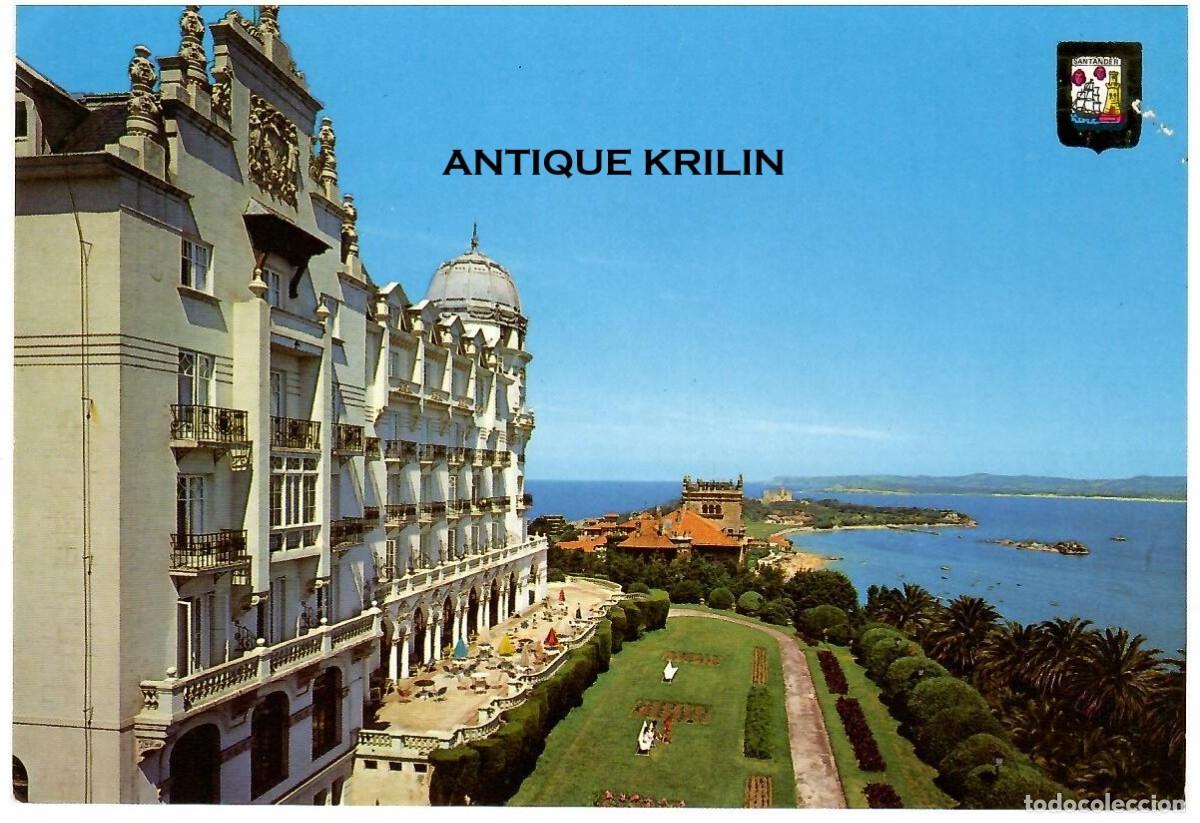 Postales: SANTANDER N&ordm; 23 HOTEL REAL / ESCUDO DE ORO / FRANQUEADA