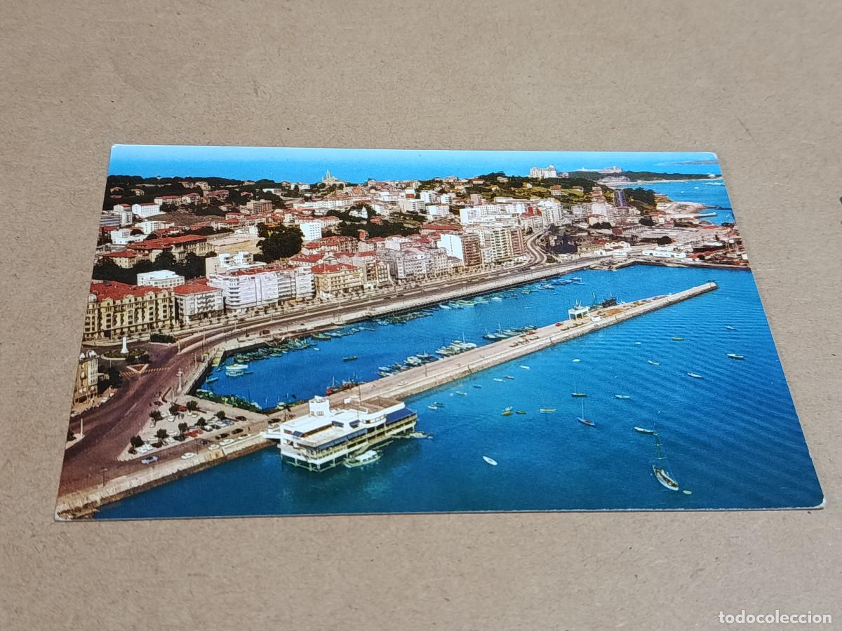 Postales: CANTABRIA - POSTAL SANTANDER - VISTA A&Eacute;REA - P. CASTELAR Y PUERTO CHICO
