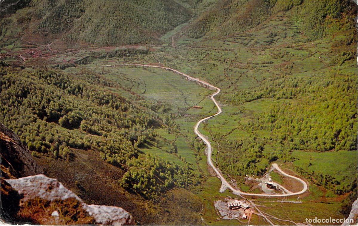 Postales: Postal de los Picos de Europa con vista al telef&eacute;rico de Fuente D&eacute;