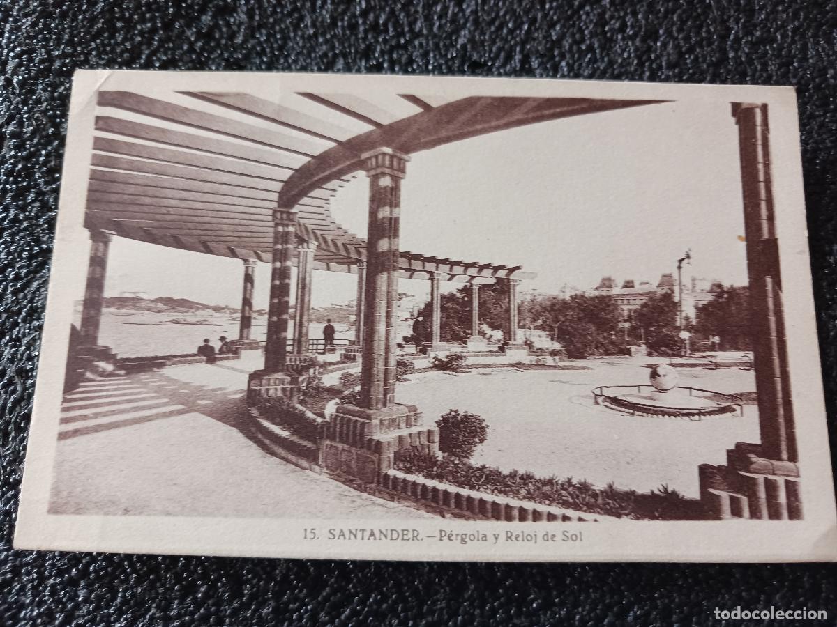 Postales: 15 SANTANDER - PERGOLA Y RELOJ DE SOL, sin editor - Foto 1