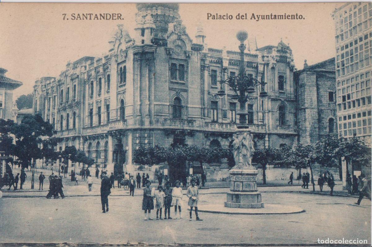 Postales: SANTANDER, PALACIO DEL AYUNTAMIENTO - EDICION PAPELERIA PICO N&ordm;7 - S/C