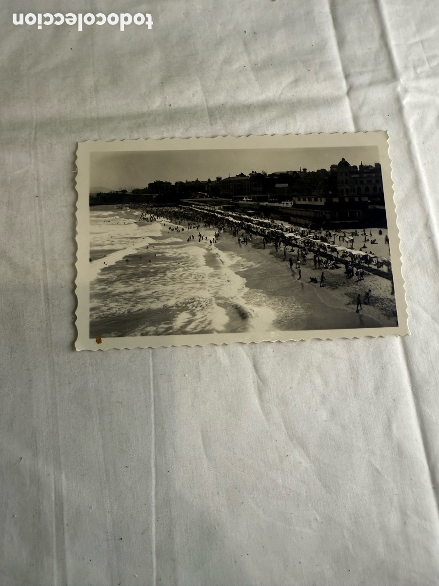 Postales: Postal Santander Playa Blanco y negro Original de la &eacute;poca 1955