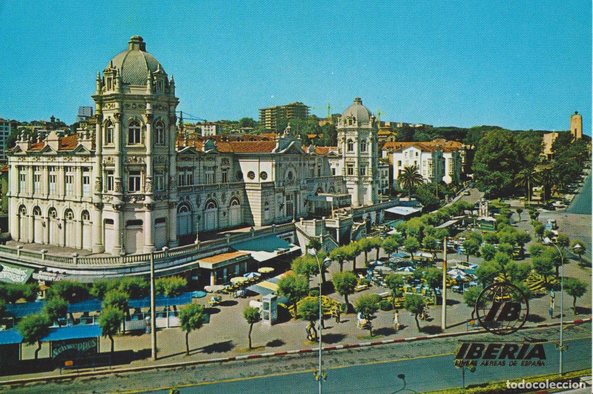 Postales: SANTANDER, PLAZA DE ITALIA - ED.IBERIA ESCUDO DE ORO - S/C