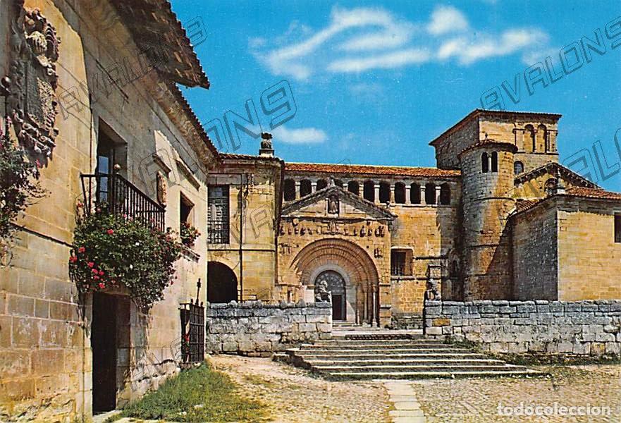 Postales: Colegiata de Santillana del Mar (Santander) - Sin circular - A&ntilde;os 60
