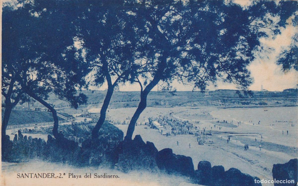 Postales: SANTANDER, 2&ordf; PLAYA DEL SARDINERO - SIN CIRCULAR