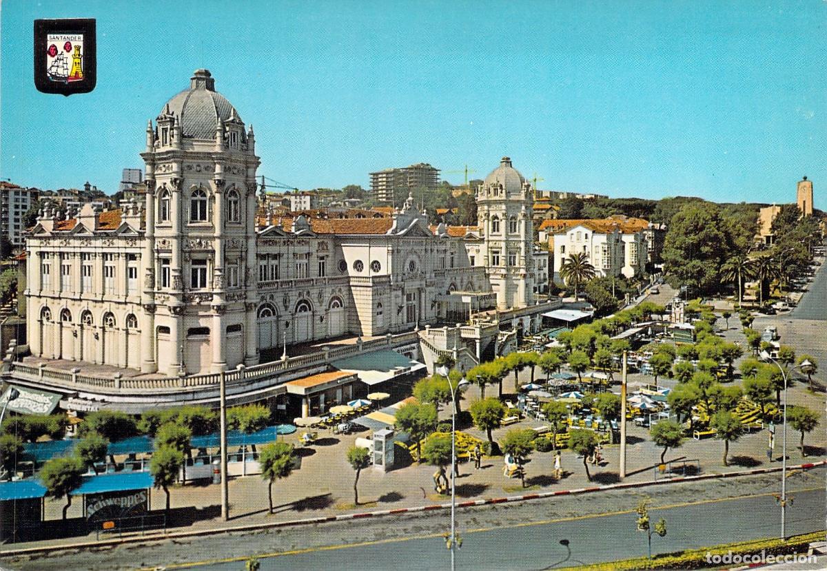 Postales: Postal de la Plaza de Italia en Santander
