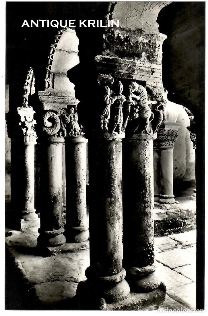 Postales: SANTILLANA DEL MAR N&ordm; 9 COLEGIATA , CAPITELES CLAUSTRO / FISA-DOMINGUEZ / FRANQUEADA