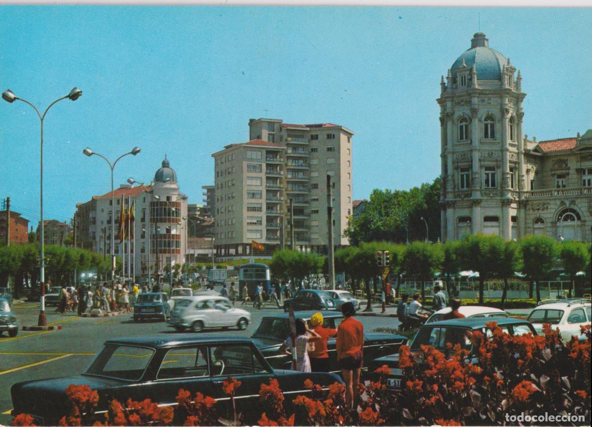 Postales: SANTANDER, SARDINERO, PLAZA DE ITALIA &ndash; FOTO ALSAR N&ordm;164 &ndash; S/C