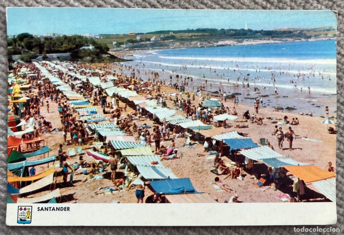 Postales: Santander - Playa del Sardinero - A&ntilde;o 1963 - Editor Dessin -Bilbao