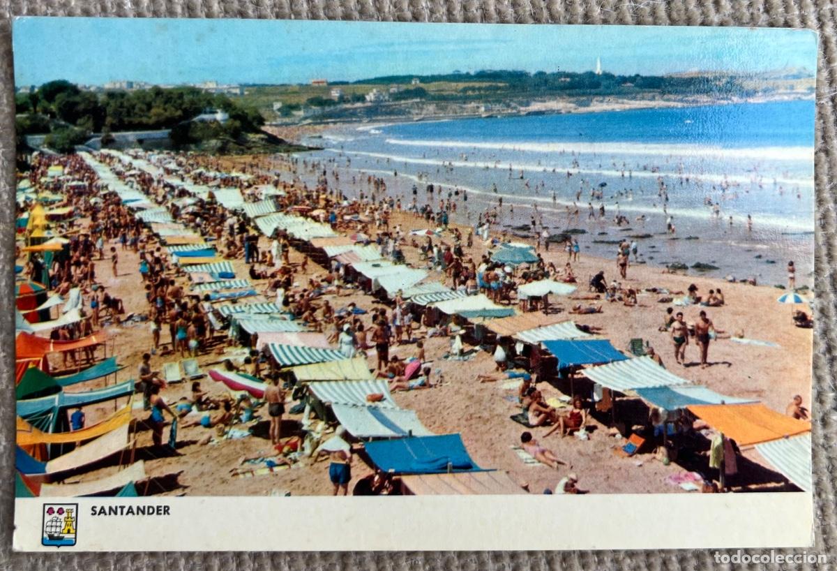 Postales: Santander - Playa del Sardinero - A&ntilde;o 1963 - Editor Dessin -Bilbao