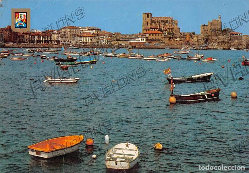 Postales: Puerto Deportivo de Castro Urdiales (Cantabria) - 1990 - Escrita