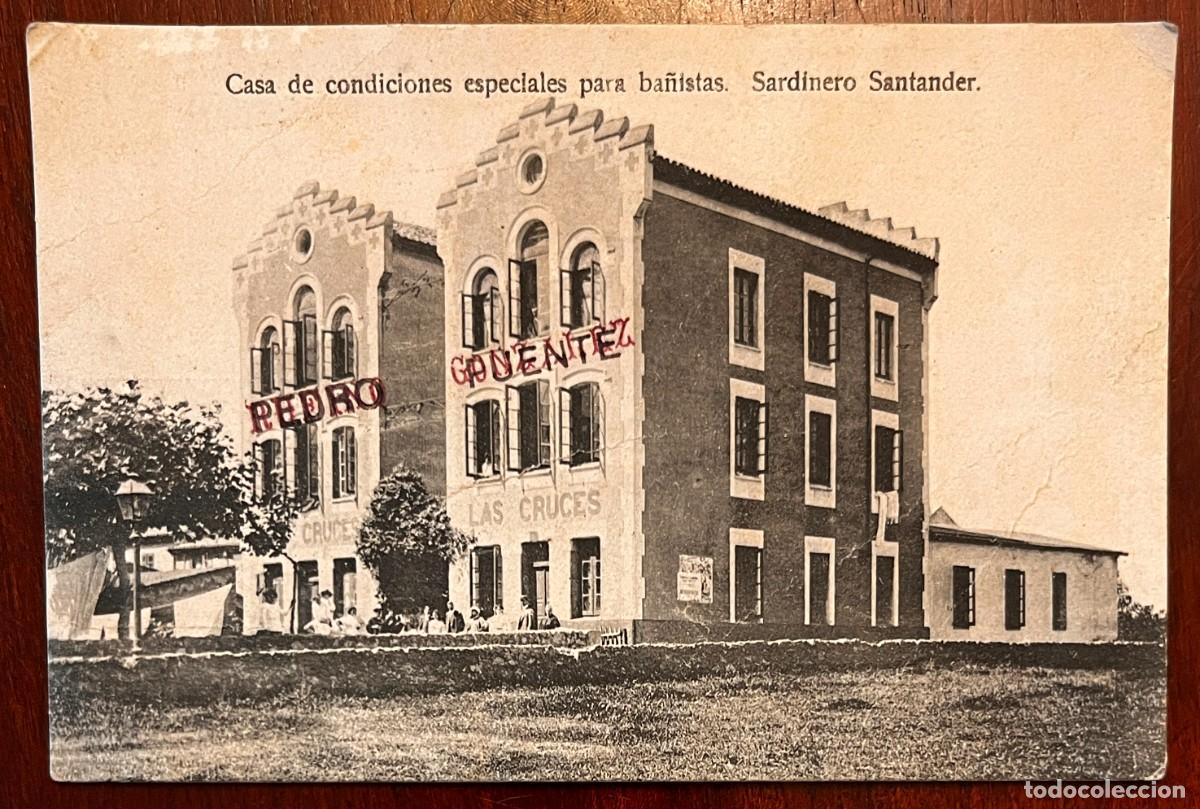 Postales: POSTAL DE SANTANDER, CASA DE CONDICIONES ESPECIALES PARA BA&Ntilde;ISTAS, SARDINERO, FOTOGRAFIA DE LOS ITAL