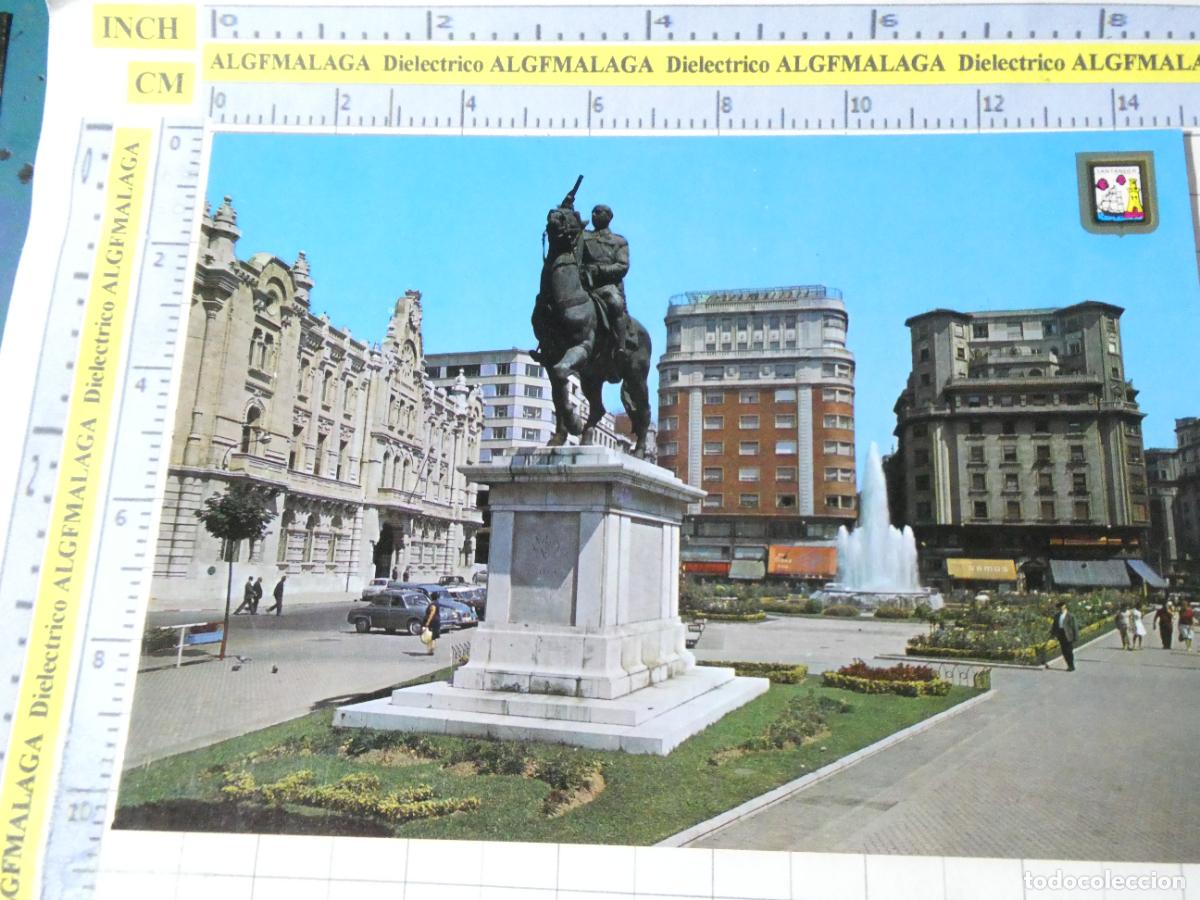 Postales: POSTAL DE CANTABRIA. A&Ntilde;O 1968. SANTANDER PLAZA DEL GENERAL&Iacute;SIMO Y AYUNTAMIENTO 94 ESCUDO ORO. 2763