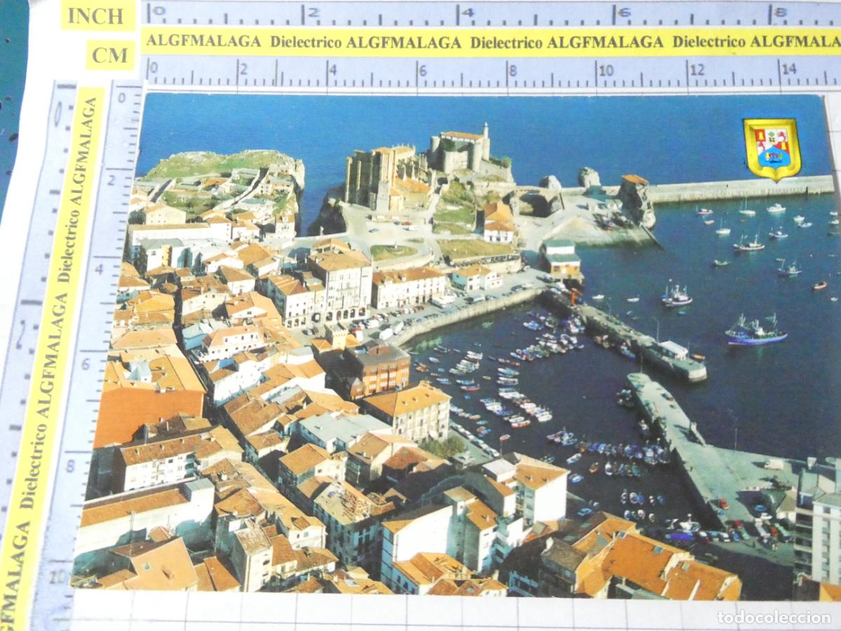 Postales: POSTAL DE CANTABRIA. A&Ntilde;O 1989. CASTRO URDIALES ZONA MONUMENTAL Y PUERTO 41 ESCUDO ORO. 2771