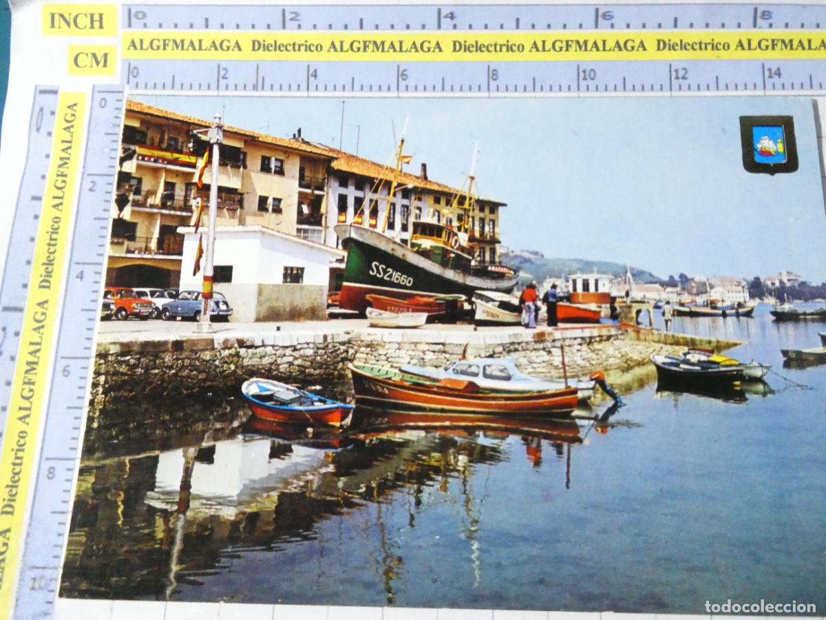 Postales: POSTAL DE CANTABRIA. A&Ntilde;O 1974. SAN VICENTE DE LA BARQUERA PUERTO 3 ESCUDO ORO. 2773