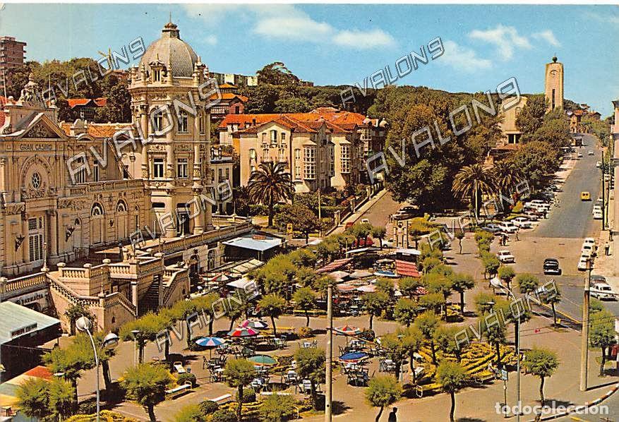 Postales: El Sardinero, Plaza de Italia (Santander) - Sin Circular - A&ntilde;os 60