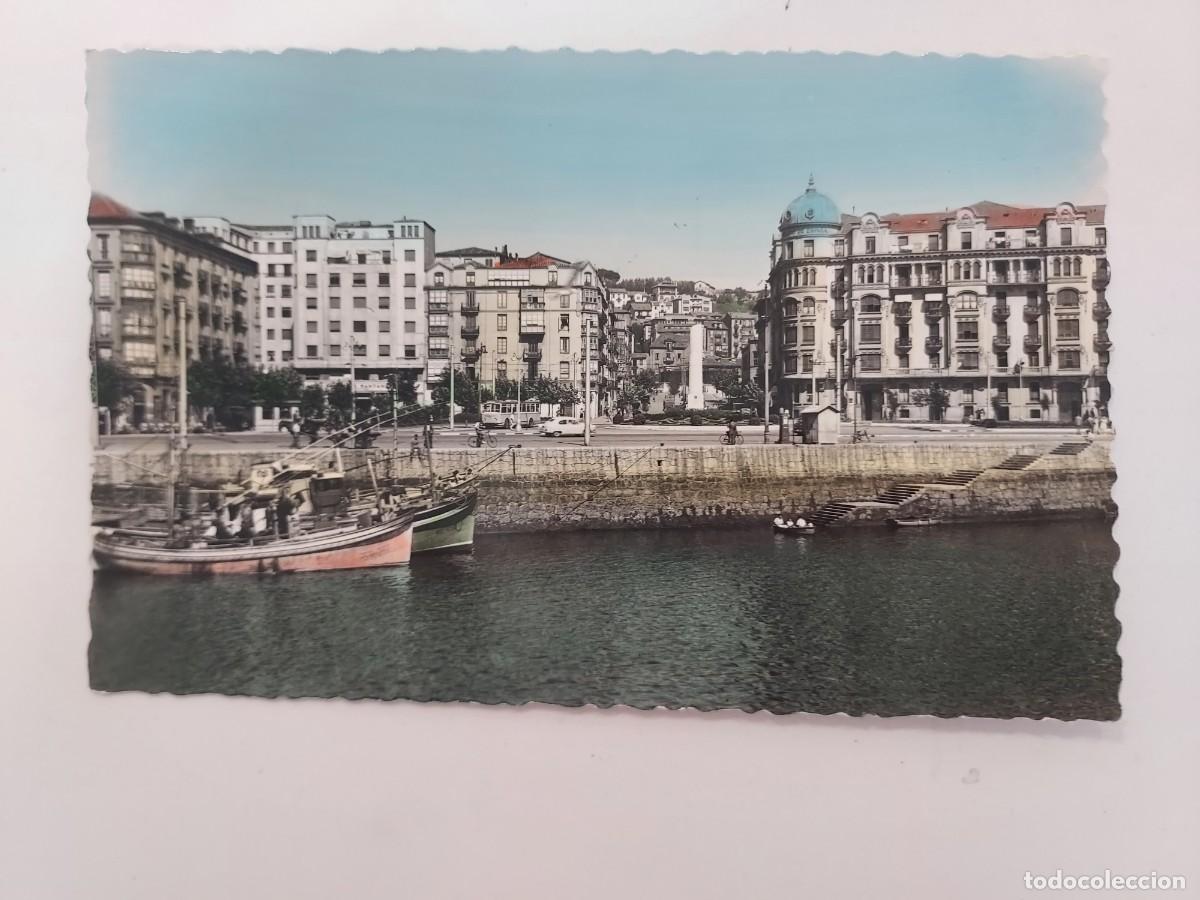 Postales: POSTAL SANTANDER PUERTO CHICO O PLAZA DE MATIAS MONTERO. ESCRITA 1962. COLOREADA. GARRABELLA