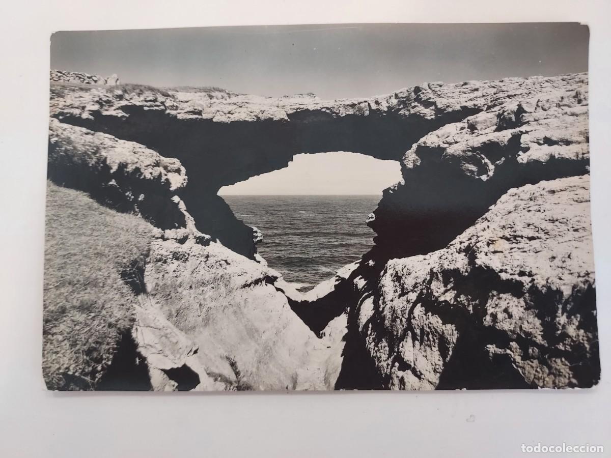 Postales: POSTAL SANTANDER LA COSTA PUENTE DEL DIABLO. CIRCULADA SIN SELLO. ARRIBAS 1011