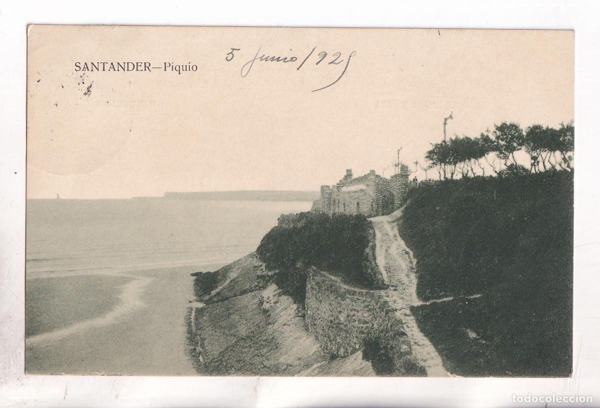 Postales: POSTAL. SANTANDER. PIQU&Iacute;O. CANTABRIA. CIRCULADA EN 1925