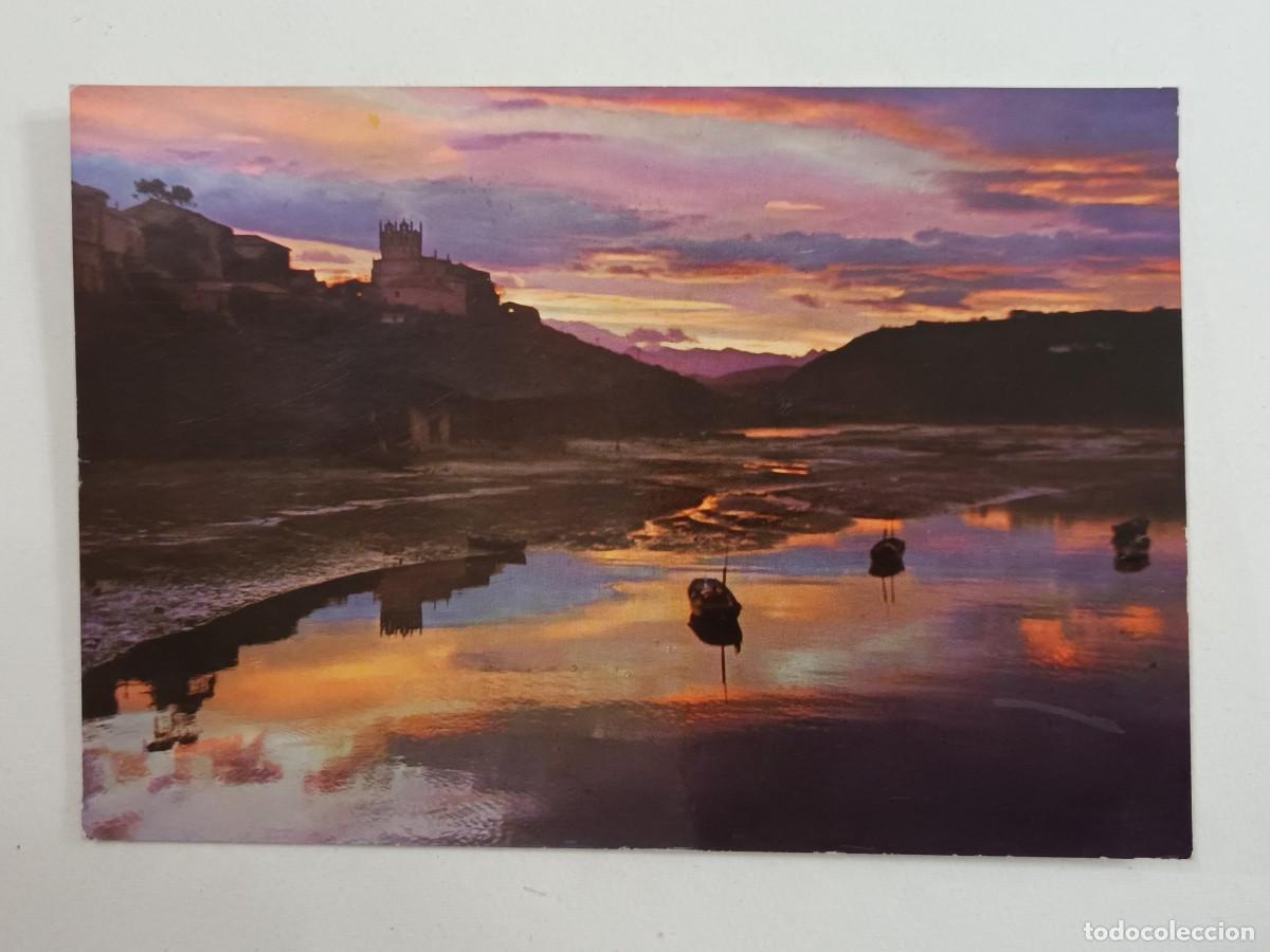 Postales: SAN VICENTE DE LA BARQUERA. ATARDECER (1966) - FRANQUEO