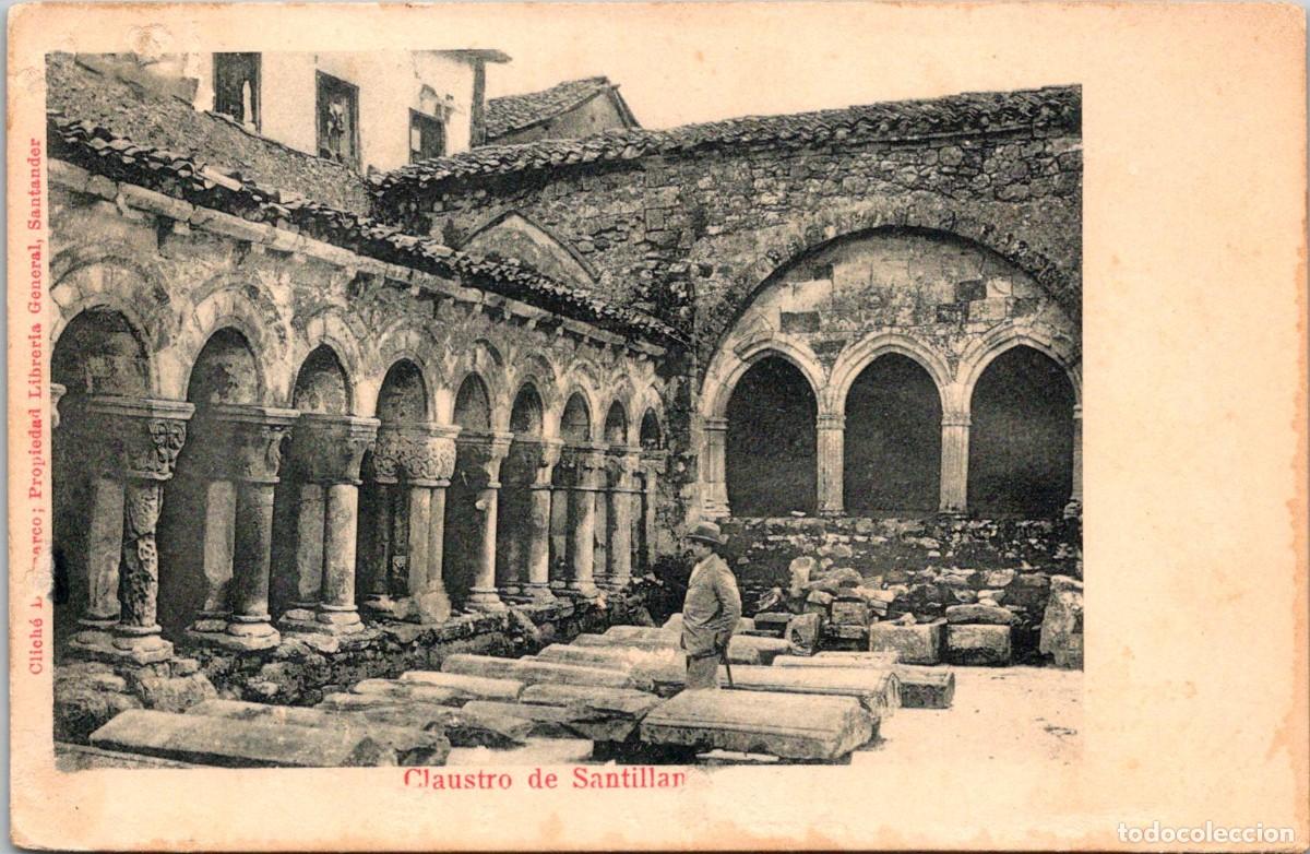 Postales: Claustro de Santillana - Clich&eacute;: Duomarco - Librer&iacute;a General - Reverso sin Dividir - 139x90mm