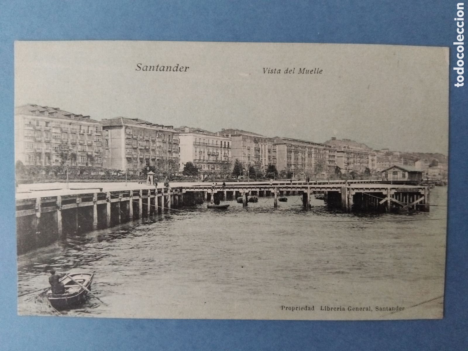 Postales: Postal Santander vista del muelle