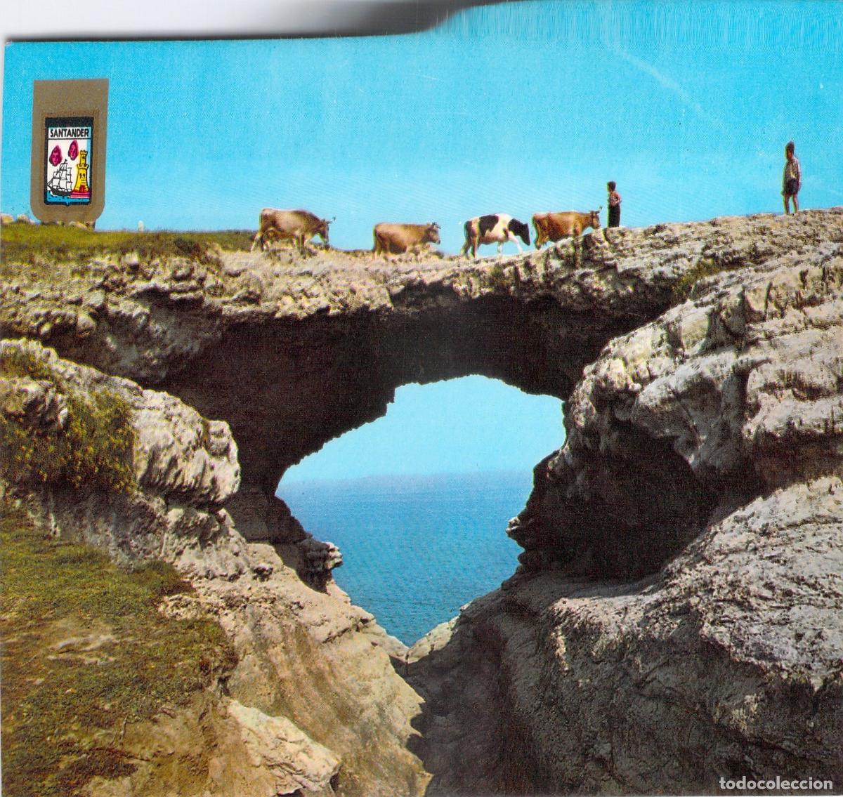 Postales: Postal de Santander con el Puente del Diablo