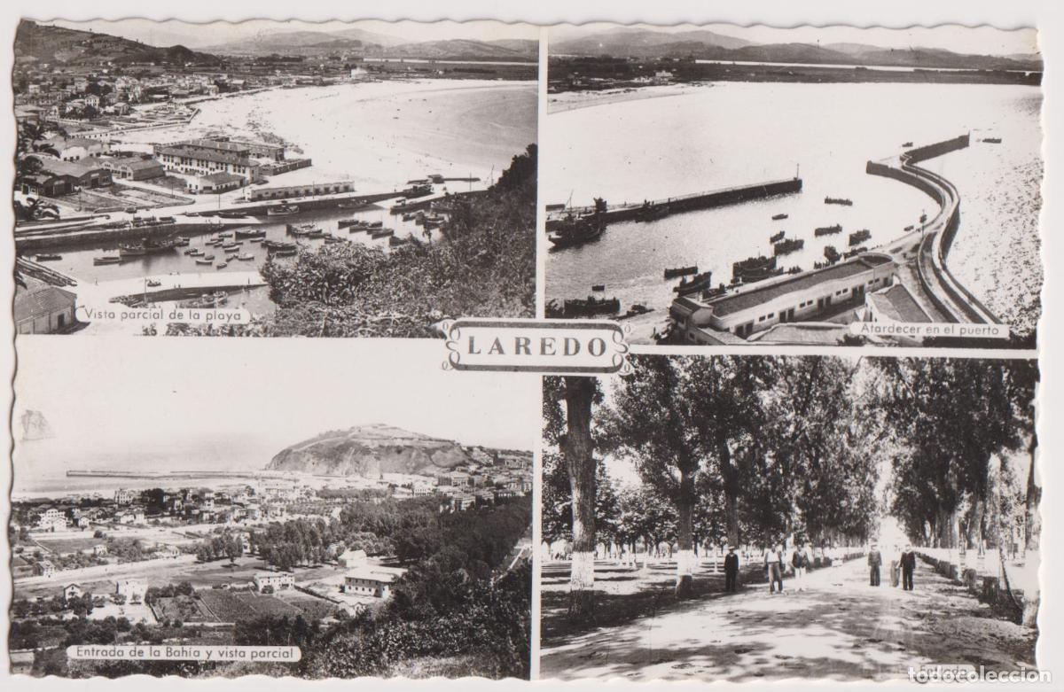 Postales: LAREDO (CANTABRIA) VARIOS ASPECTOS DE LA CIUDAD - EDICIONES ARRIBAS - S/C