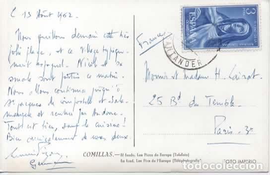 Postales: CANTABRIA COMILLAS ESCRITA - Foto 2