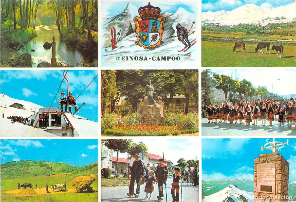 Postales: Postal de Reinosa y Campo&oacute; Cantabria