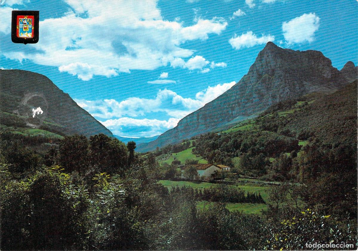 Postales: Postal del Pico de San Vicente y Macizo de Soba en Cantabria