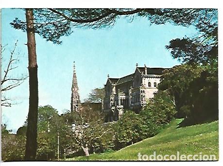 Postales: PALACIO Y CAPILLA PANTEON DEL MARQUES DE COMILLAS / SANTANDER
