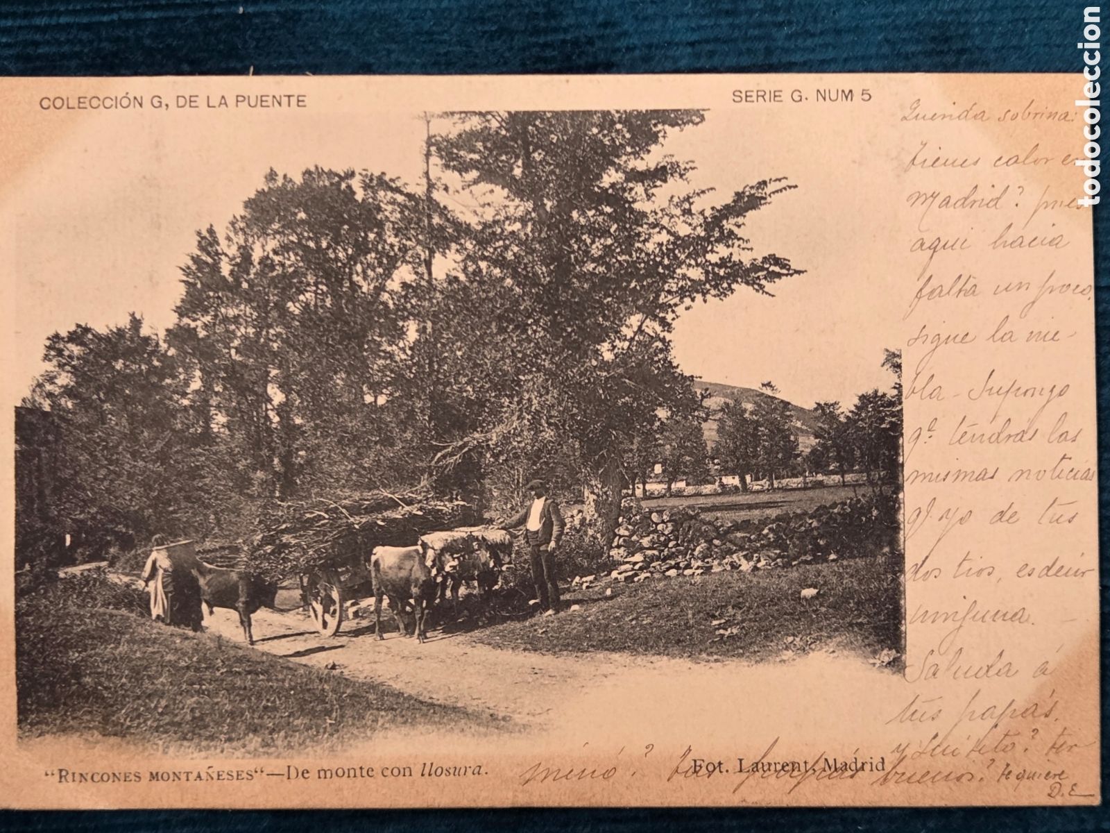 Postales: RINCONES MONTA&Ntilde;ESES &rdquo;Rincones con llosura&rdquo; 1908 Col. G. de La Puente serie G. 5