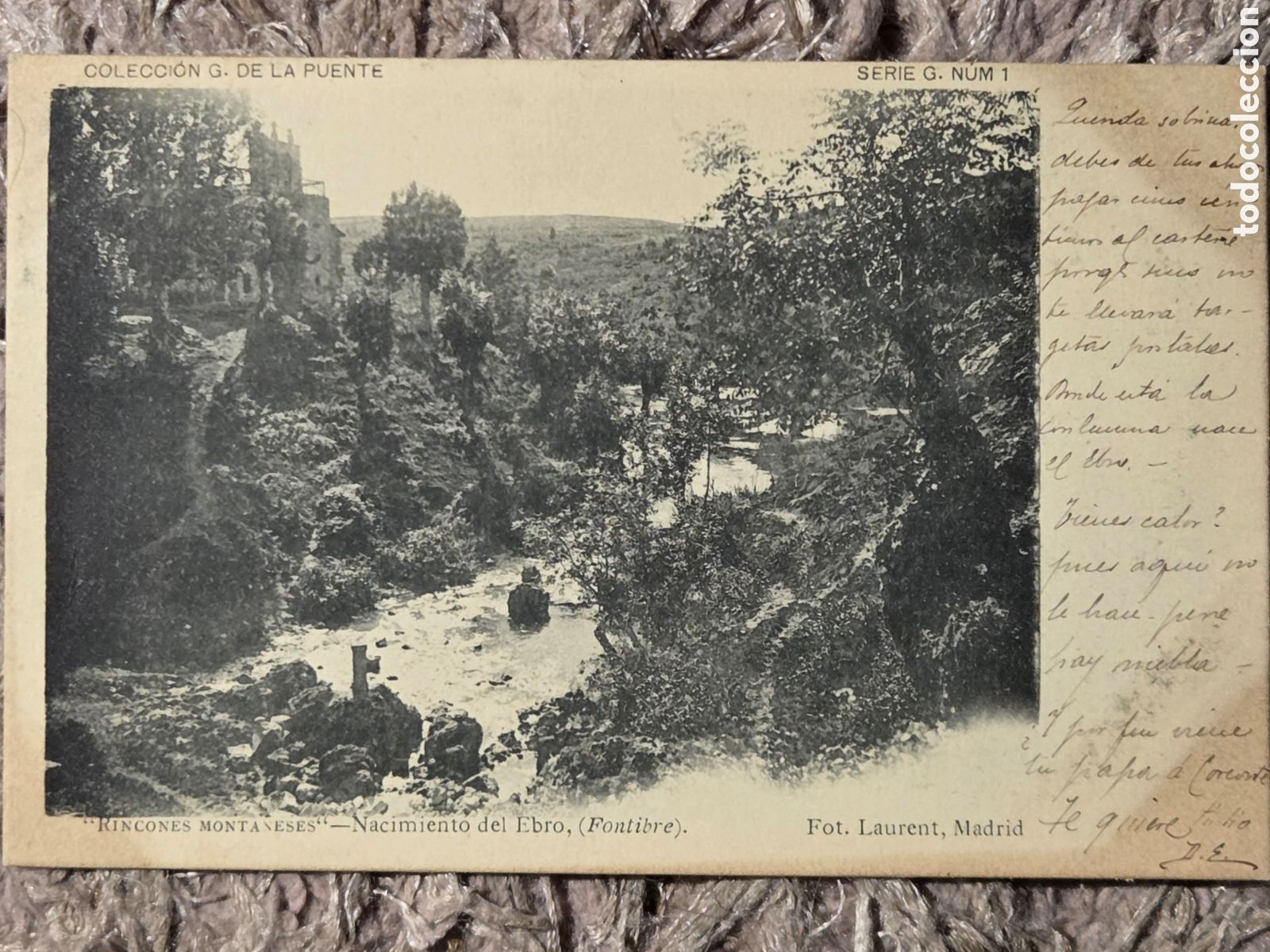 Postales: RINCONES MONTA&Ntilde;ESES Riberas del Ebro. Col. G. de la Puente.