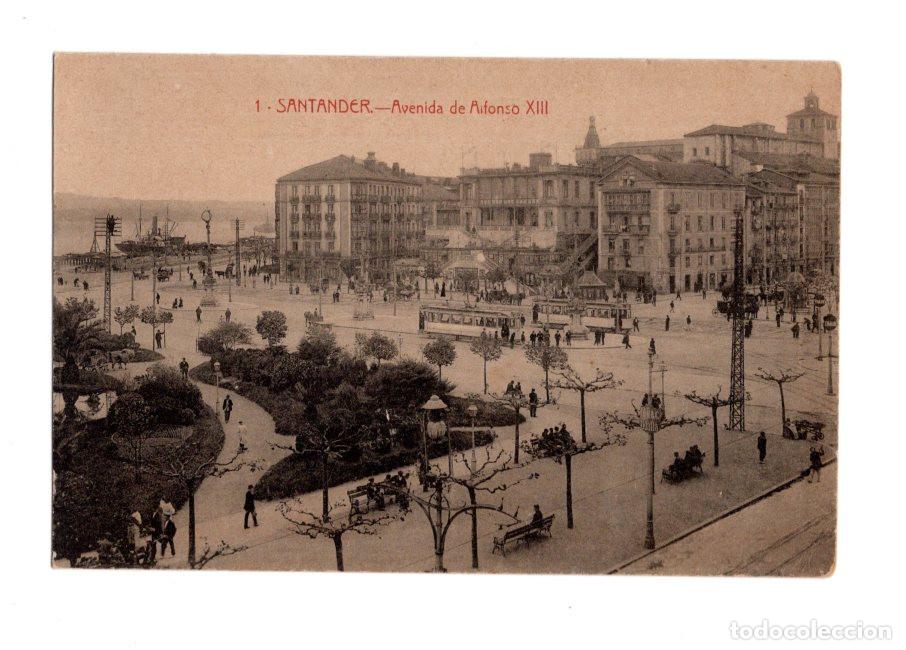 Postales: SANTANDER.- AVENIDA DE ALFONSO XIII. - Foto 1