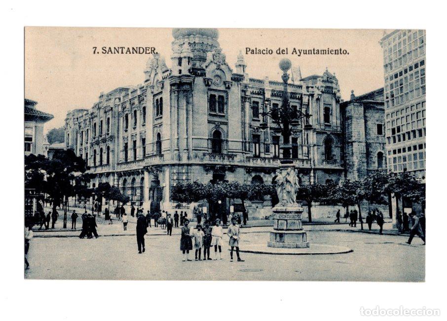 Postales: SANTANDER.- PALACIO DEL AYUNTAMIENTO.