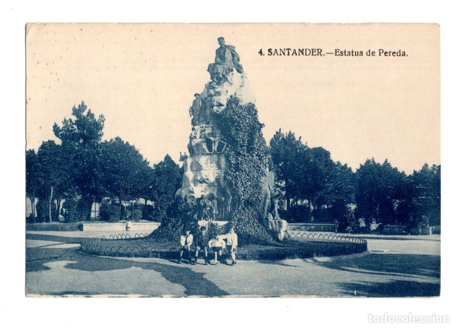 Postales: SANTANDER.- ESTATUA DE PEREDA.