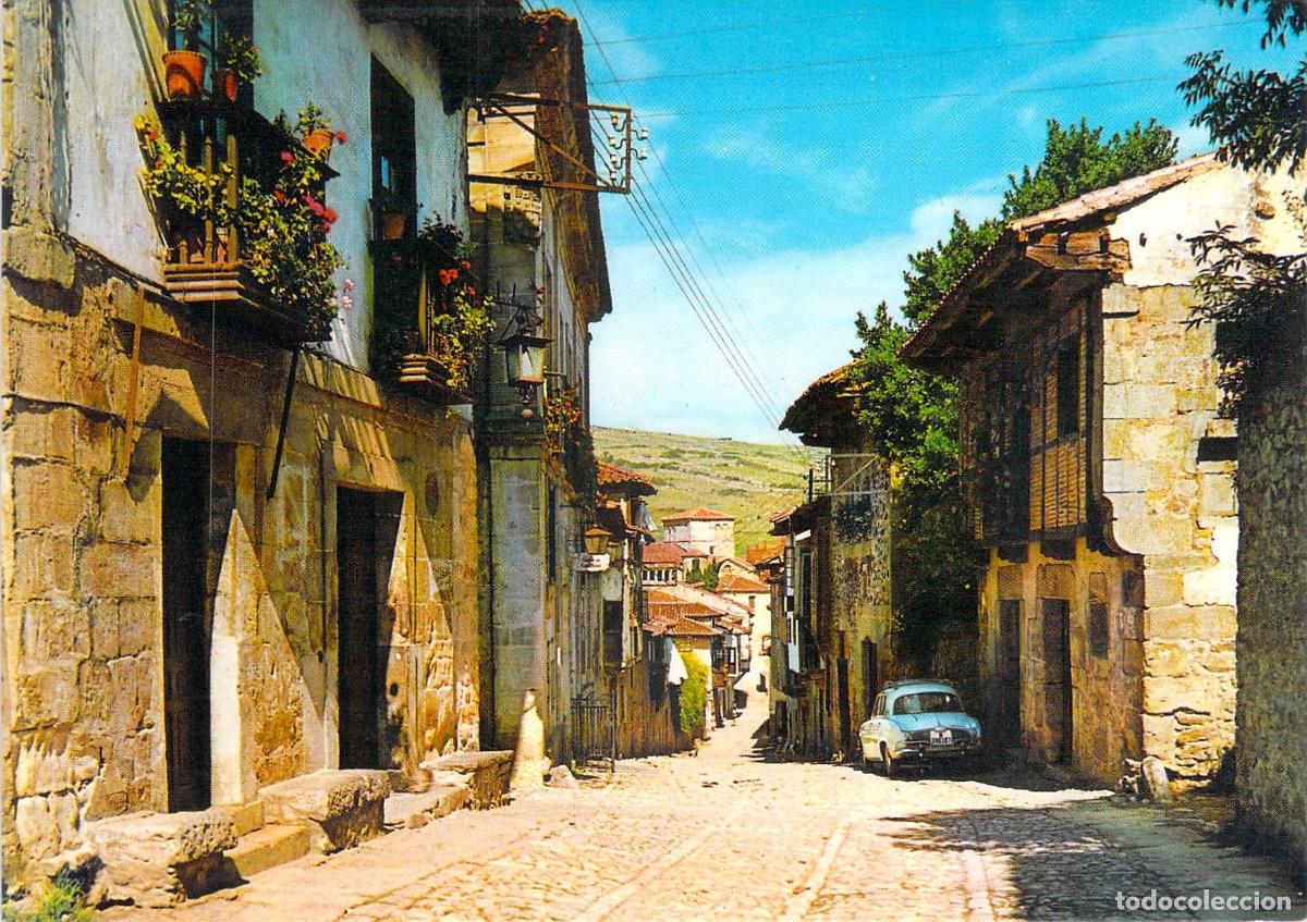 Postales: Postal de la Calle de los Cantones en Santillana del Mar, Cantabria