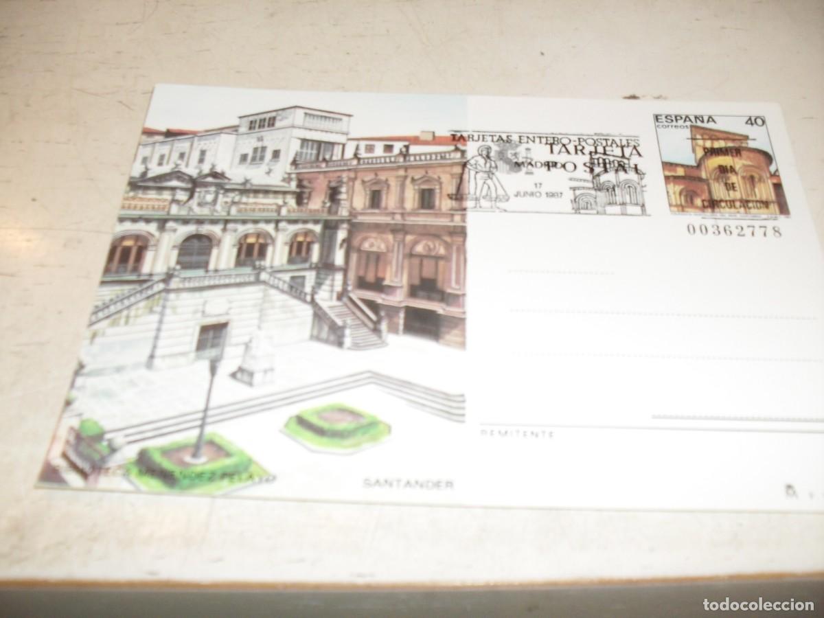 Postales: (REF.91)BELLA POSTAL DE SANTANDER,BIBLIOTECA MENENDEZ PELAYO,JUNIO 1987