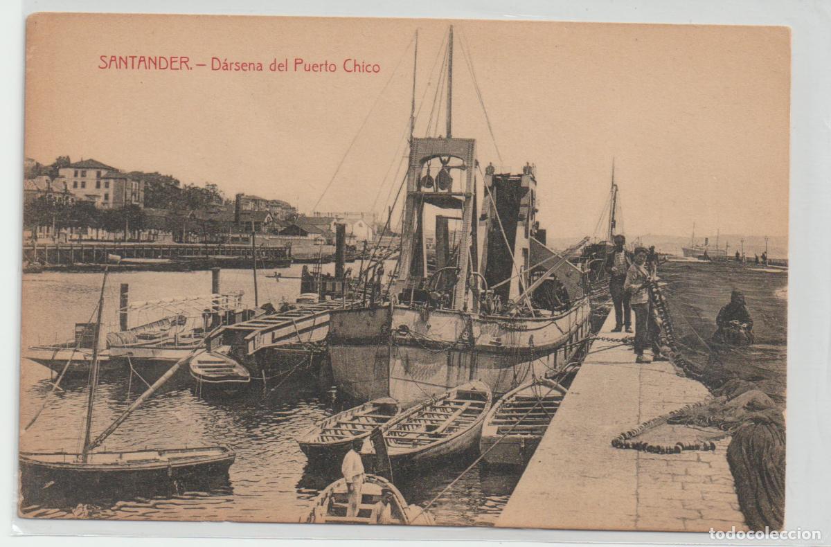 Postales: SANTANDER.-D&aacute;rsena del Puerto Chico - Foto 2