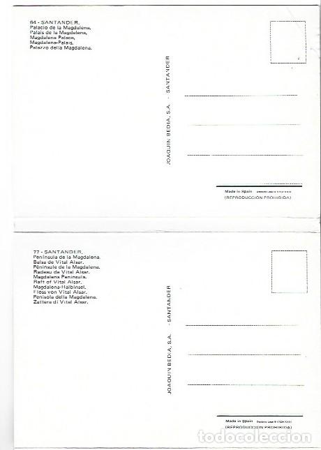 Postales: LIBRO FLEXO CON 10 VISTAS DE SANTANDER - Foto 2