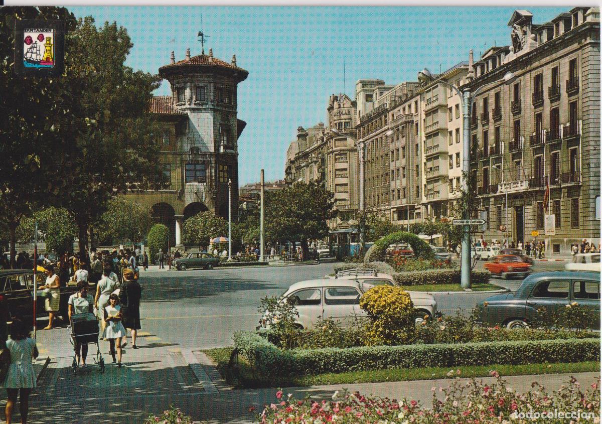 Postales: SANTANDER (CANTABRIA) PLAZA DE ALFONSO XIII - ESCUDO DE ORO N&ordm;106 - S/C