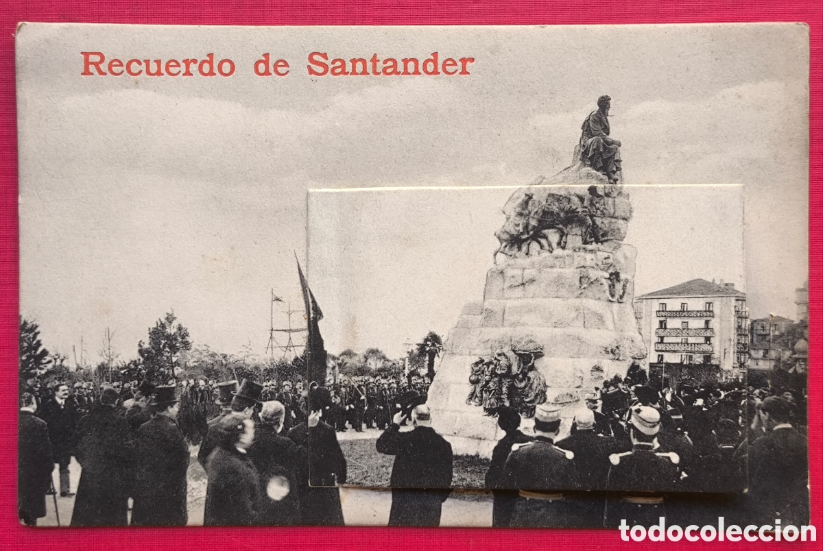 Postales: SANTANDER RECUERDO POSTAL FOTOTIPIA CARTERITA DESPLEGABLE C. 1925