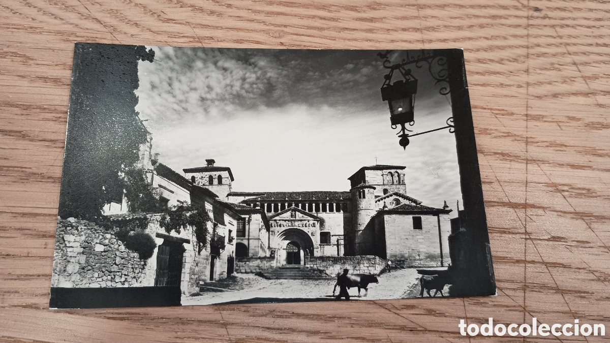 Postales: SANTILLANA DEL MAR (SANTANDER) - LA COLEGIATA - DOM&Iacute;NGUEZ, MADRID - EDICIONES FISA, BARCELONA