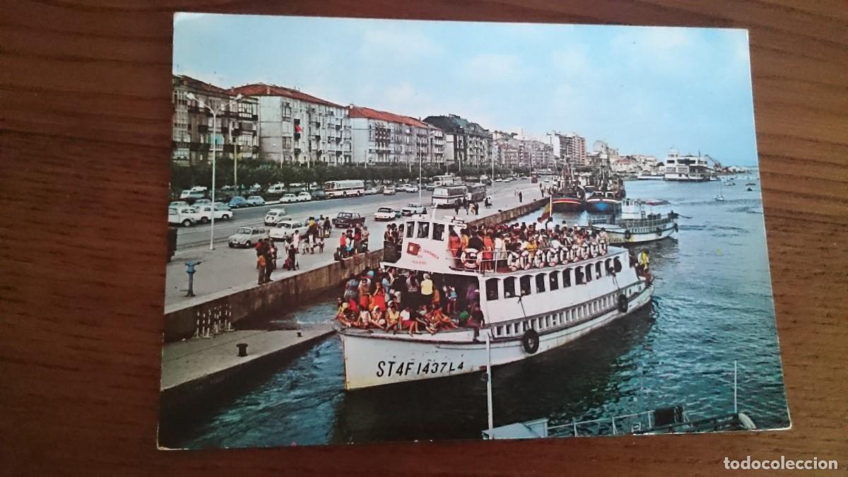 Postales: TARJETA POSTAL SANTANDER EMBARCADERO DE PEDRE&Ntilde;A - CIRCULADA