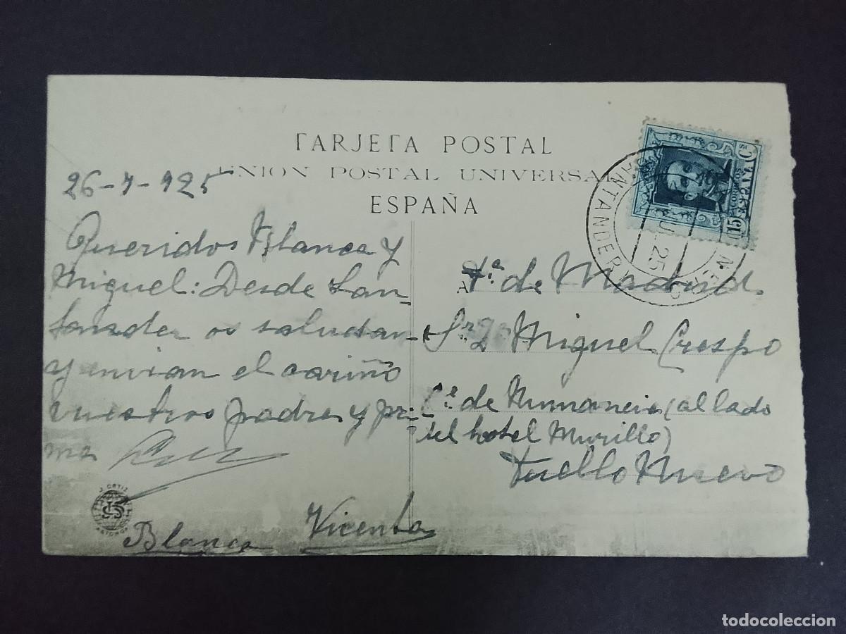 Postales: Postal de Santander. Rivera y Plaza de Velarde - Foto 2