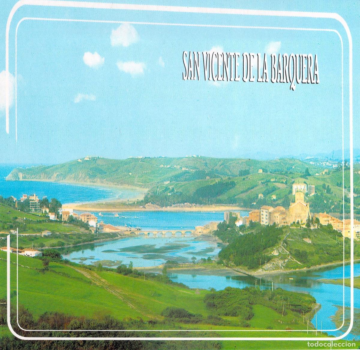 Postales: Postal de San Vicente de la Barquera, Vista desde el Pico Santill&aacute;n