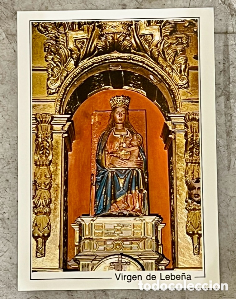 Postales: Postal. Virgen de Lene&ntilde;a. Iglesia Moz&aacute;rabe. Picos de Europa. Cantabria. 1993.