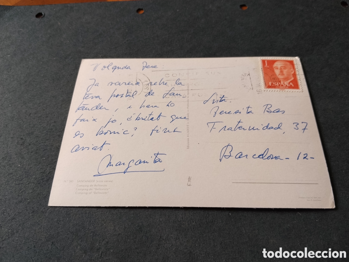 Postales: Postal Santander camping de Bellavista - Foto 2