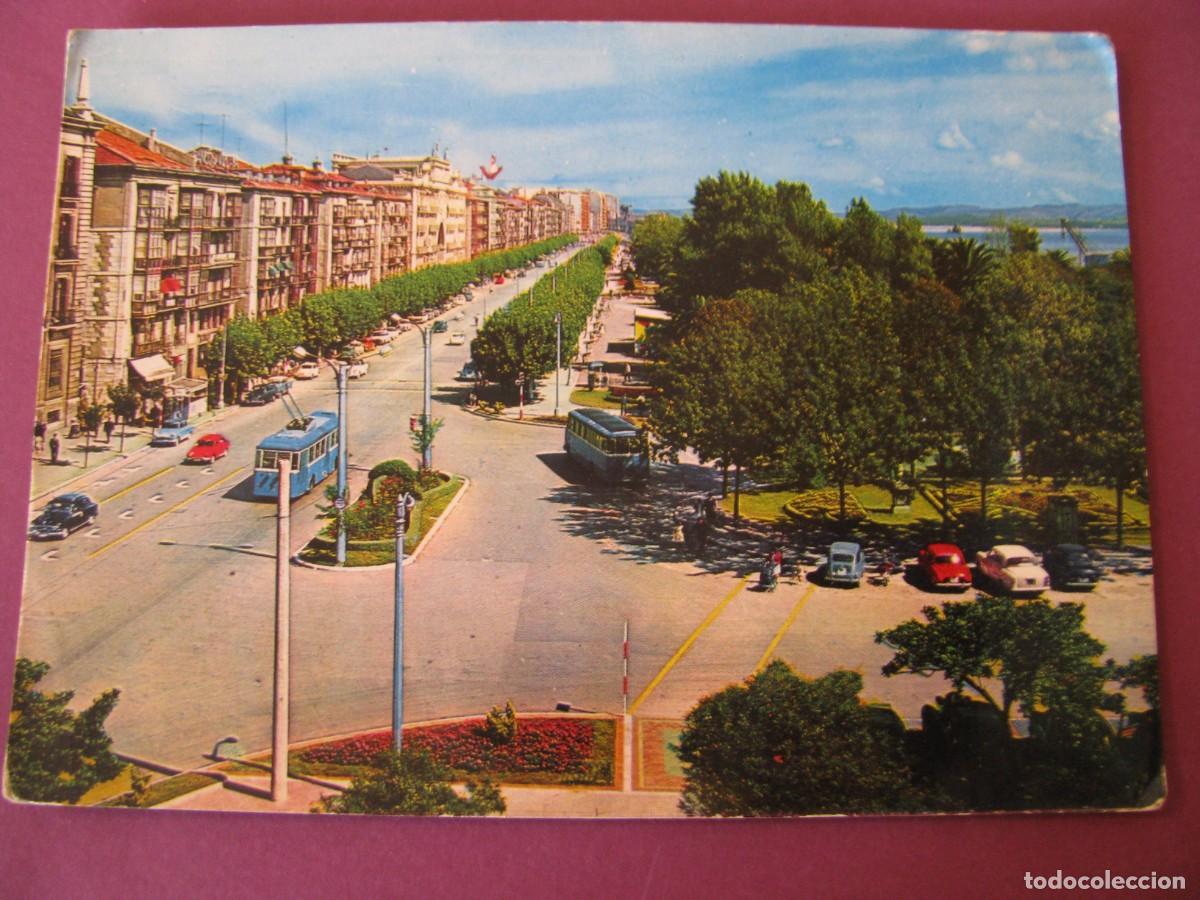 Postales: POSTAL DE SANTANDER. PANORAMICA. PASEO PAREDA. ARRIBAS